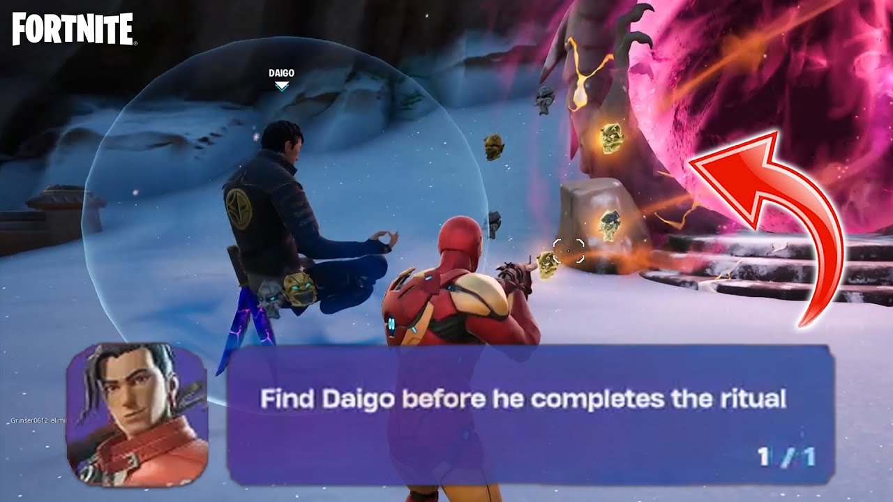 *SECRET* Fortnite XP Quest : Find Daigo Before He Completes The Ritual ...