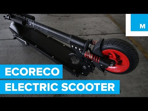 EcoReco M5 Air Electric Scooter Test Ride | Mashable CES 2016