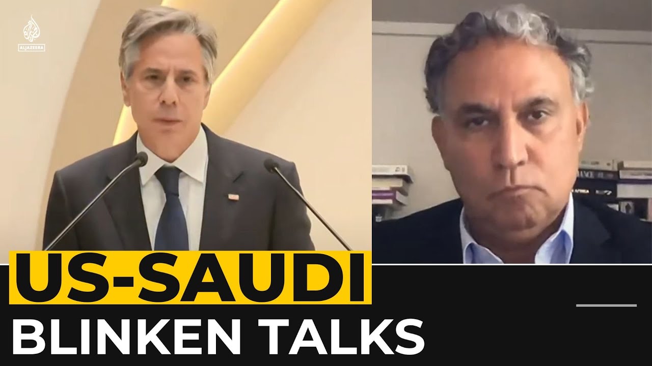 التقى وزير الخارجية الأمريكي أنتوني بلينكن بأعضاء التحالف الدولي لهزيمة تنظيم داعش في الرياض.