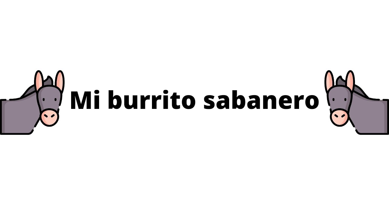 Mi burrito sabanero Letra YouTube