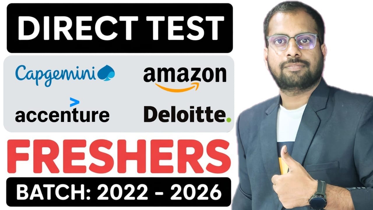 Direct test Trending Jobs for the week | Amazon, Accenture, Zensar, Deloitte, IBM Jobs