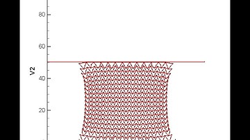 Cellular structures with negative Poisson ratio