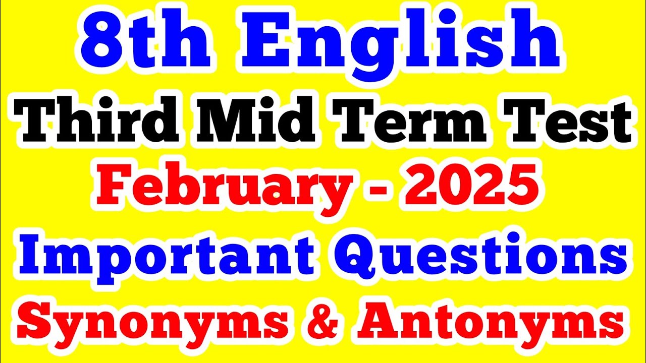 8th Standard English Third Mid Term Test Important Questions February 8th-standard-english-third-mid-term-test-important-questions-february