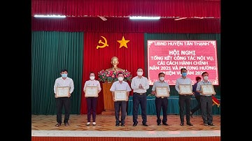 TÂN THẠNH TỔNG KẾT CÔNG TÁC NỘI VỤ, CẢI CÁCH HÀNH CHÍNH NĂM 2021