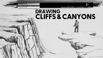 How to Draw Cliffs and Canyons with an Atmospheric Haze