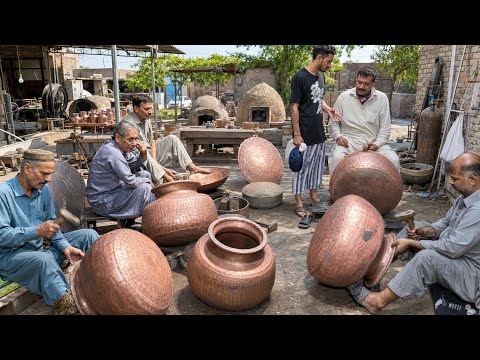 Inside a traditional copper pot workshop in Pakistan