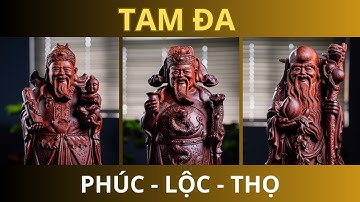 Tượng Tam Đa Phúc Lộc Thọ - Gỗ Tử Đàn Ấn Độ | Đồ Gỗ Mạnh Sơn