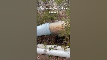 Pipe Pigging a 12” Line #pipeline #water #pipelining