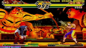 Capcom vs. SNK 2 (PS2) - Orochi Iori, Rugal and Ultimate Rugal playthrough (No Commentary)