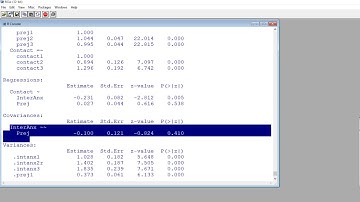 Path analysis with latent variables in R using Lavaan (