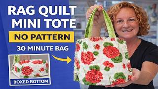 Make This Rag Quilt Mini Tote | The Perfect 30-Minute Scrap Buster
