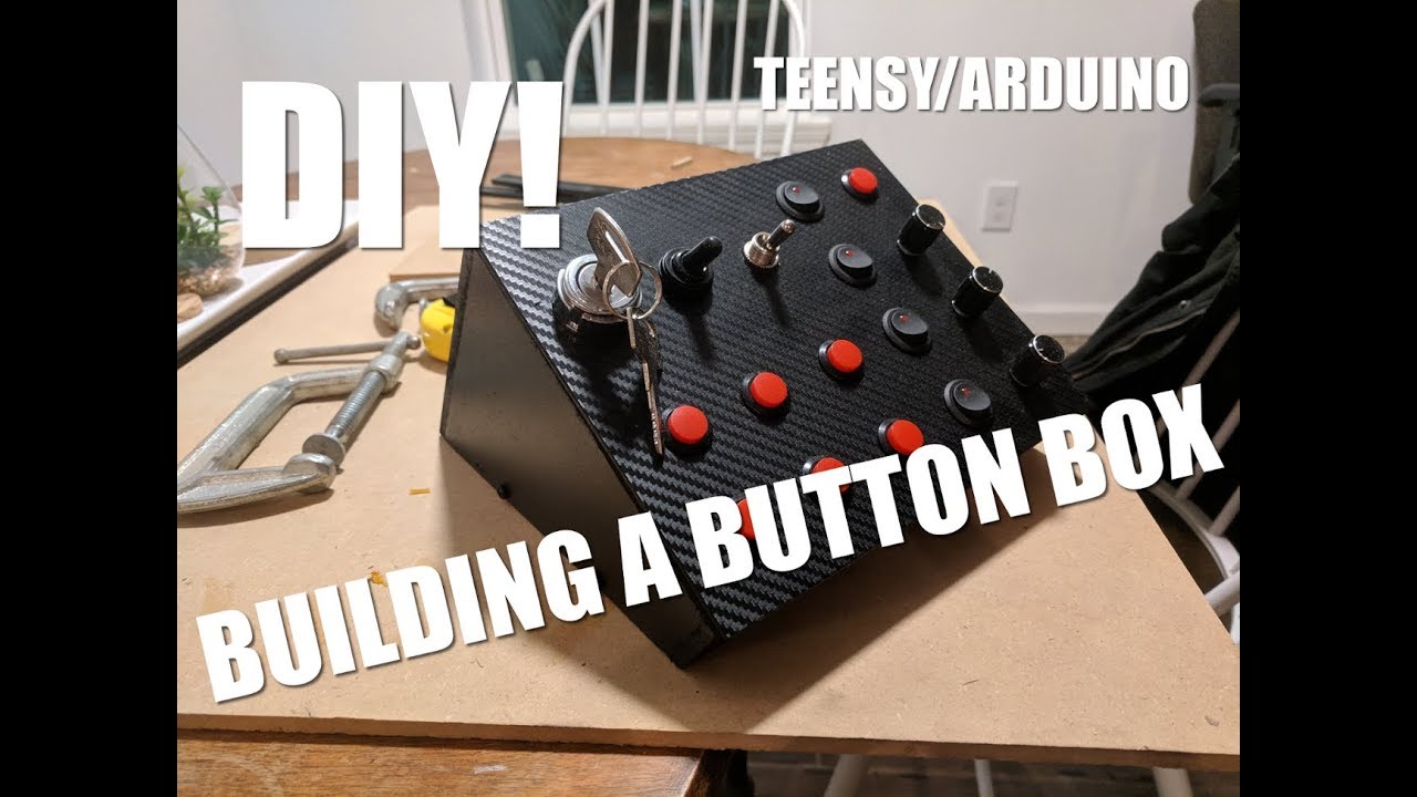 Button Box with Key Start for Simulators, DIY