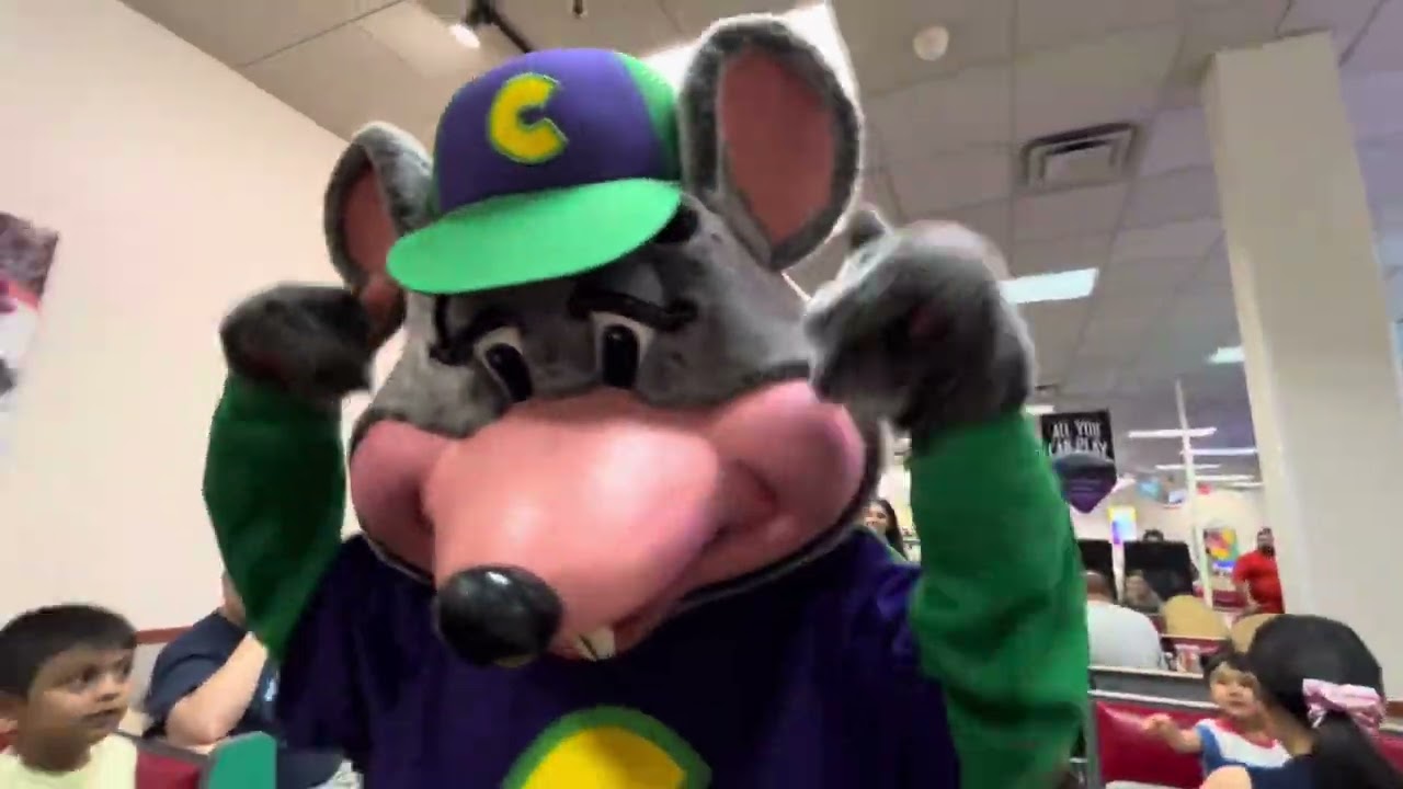 Nanuet Chuck E Cheese grand reopening Avenger Chuck Me and my friends.