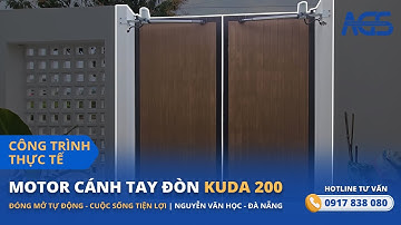 Cận cảnh hoạt động của motor cổng tay đòn KUDA - Giải pháp cổng tự động cho nhà phố hiện đại.