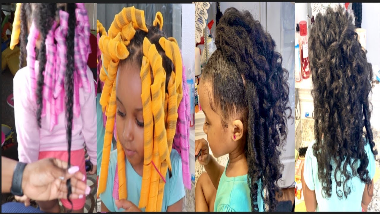 NO HEAT BOUNCY CURLS ON TODDLER NATURAL HAIR USING CURLFORMERS YouTube
