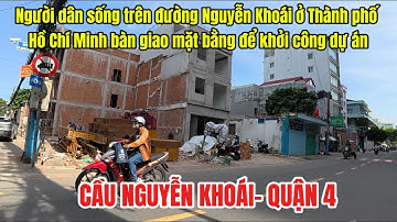 Người dân sống trên đường Nguyễn Khoái ở Thành phố Hồ Chí Minh bàn giao mặt bằng để khởi công dự án