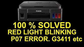 Canon Printer Light Blinking l P07 Error Fix l Reset Canon G3411,G3010,2010.4010