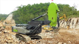 50 Ton Ripper Excavator Ripping Limestone Zoomlion ZE490EK10