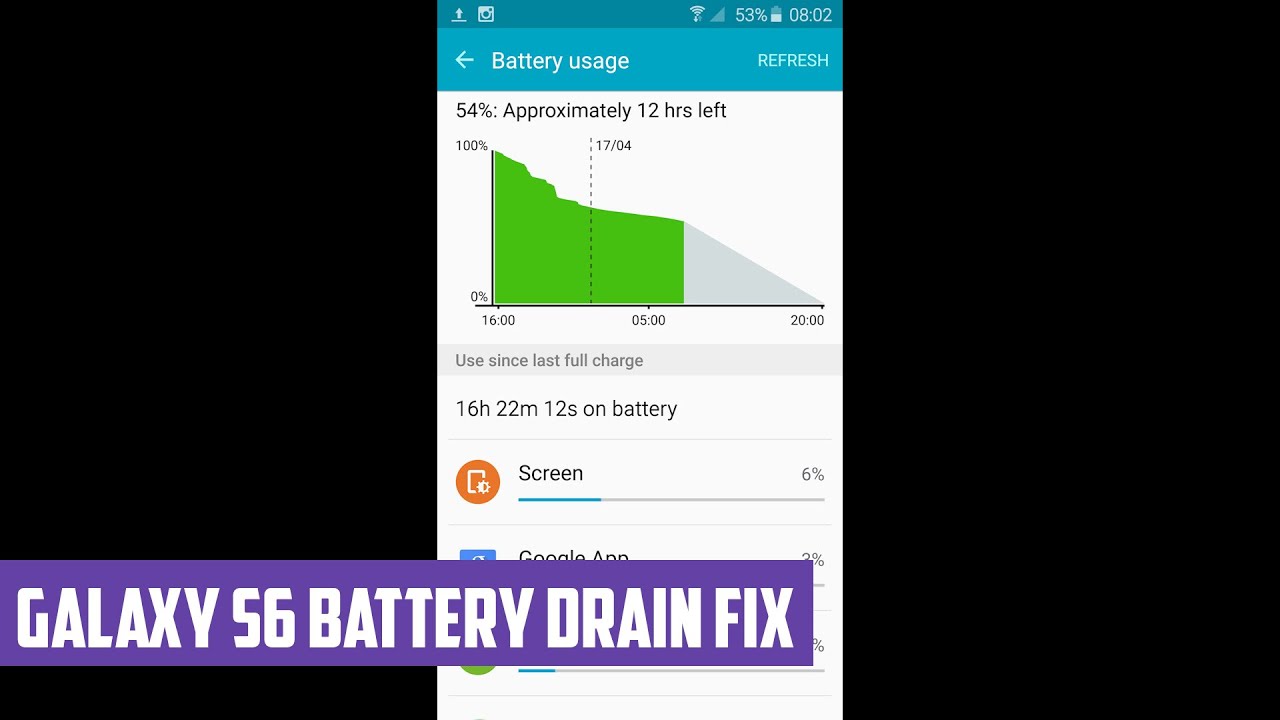 bijeenkomst Oven Calamiteit Galaxy S6 Battery Drain Fix - YouTube