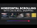 Create a horizontal media scroller with CSS