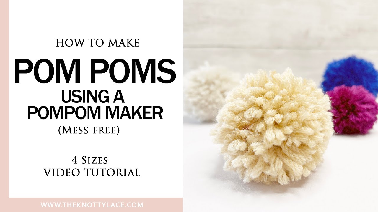 Yarn Pompom Tutorial: How to Make & Attach Pom Poms