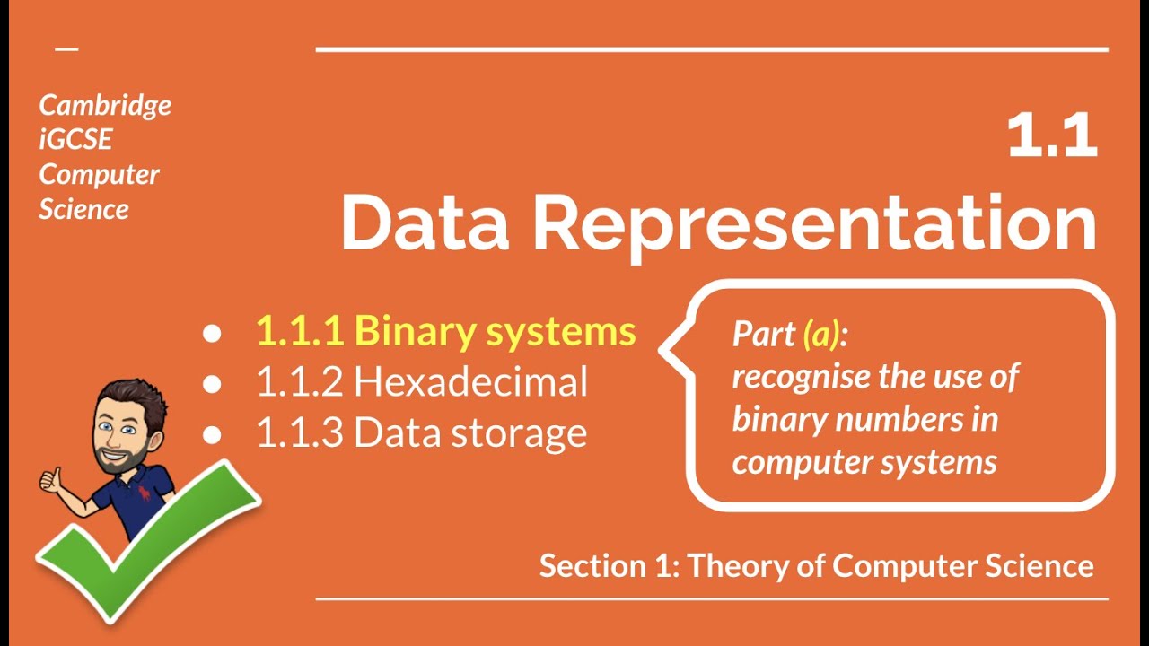 data representation computer science igcse