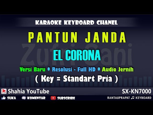 PANTUN JANDA EL CORONA KARAOKE -  NADA PRIA | Shahia Youtube class=