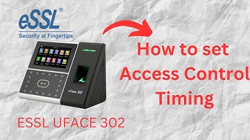 How to set lock timings in ESSL UFACE 302 for particular duration