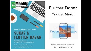 Flutter Tutorial Sistem Informasi Karyawan Bagian 13   Membuat Trigger Mysql