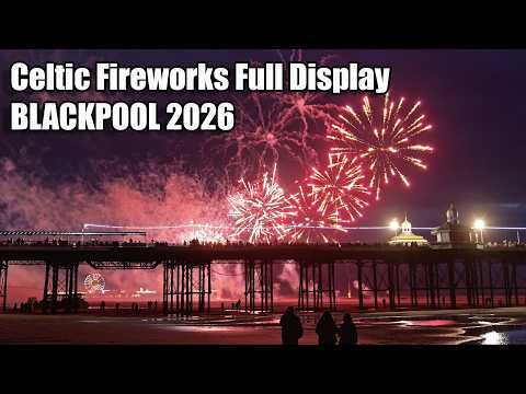 Blackpool World Fireworks Wales Full Display 4K HQ