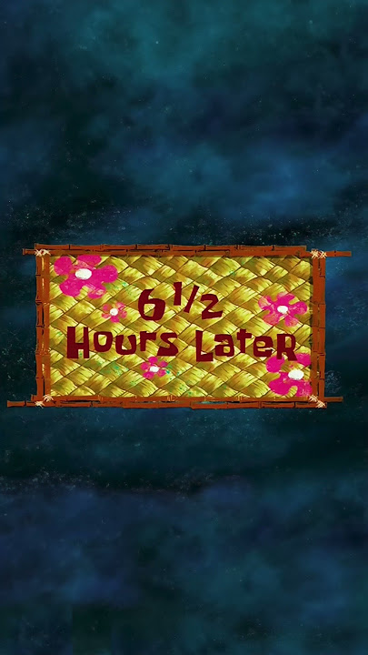 SpongeBob 'A Few Moments Later' Vertical Time Cards