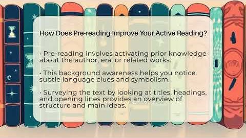 How Does Pre-reading Improve Your Active Reading? - The Prose Path