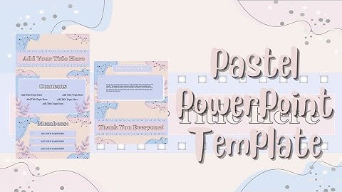 Pastel PowerPoint Template Free🍑 || ppt#53