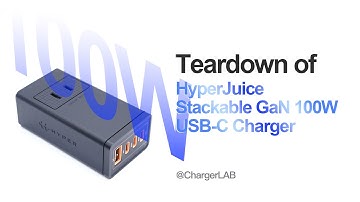 Teardown of HyperJuice Stackable GaN 100W USB-C Charger