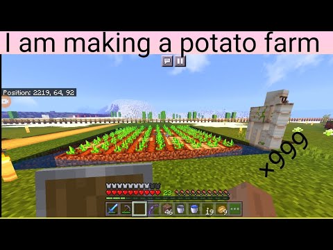 I am making a potato farm in Minecraft #10 #Chaitanyazone - YouTube