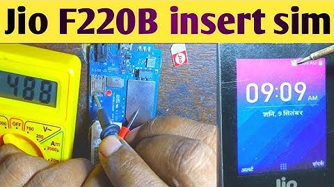 Jio F220B sim not way.Jio F220B insert sim and full salutations.