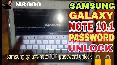 Samsung Galaxy Note 10.1 Password Unlock 🔓🔓 Without Pc !