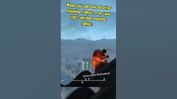 Thumbnail of When you get bored after finishing Fallout 4 so you start another nuclear fallout #memes #shorts