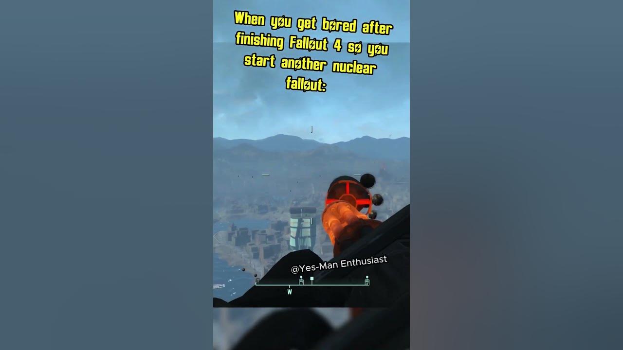 When you get bored after finishing Fallout 4 so you start another nuclear fallout #memes #shorts