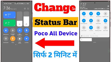 Poco C51 Me Status bar kaise change Kare | How to change Notification Bar In All Poco Phone