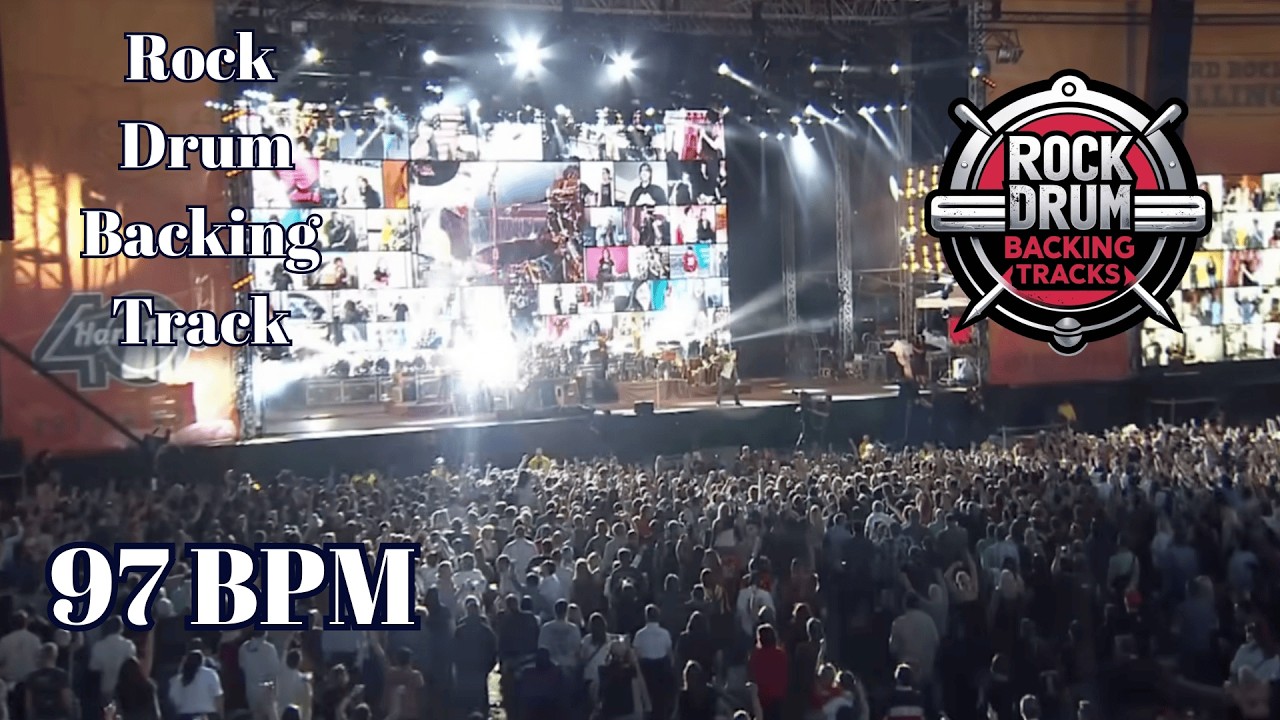 97 BPM Rock Drum Backing Track | Heavy Pocket Groove
