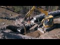 Magnumstone retaining wall time lapse installation