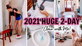 2021 HUGE 2-DAY CLEAN WITH ME | EXTREME CLEANING MOTIVATION | Amy Darley