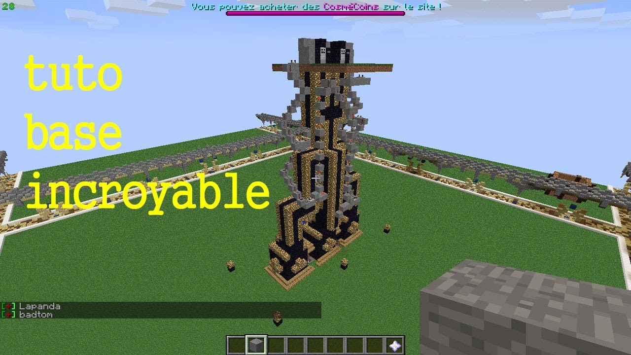 minecraft tuto comment faire une base stylée - YouTube