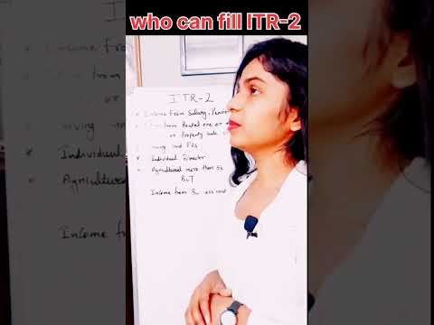 ITR-2 Applicable for?