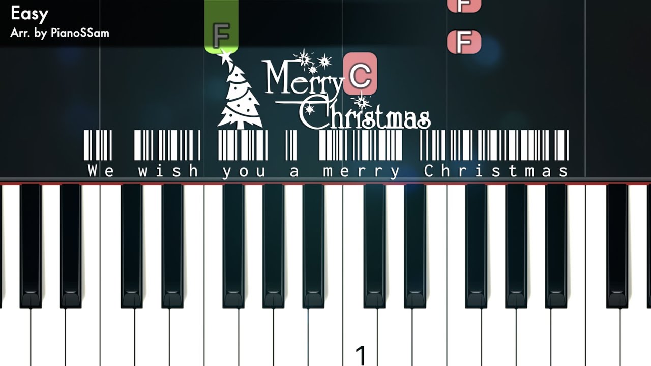 [Easy] We wish you a merry Christmas Piano Arrangement for Christmas