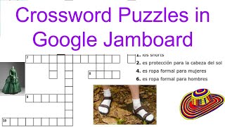 Celebrity Google Jamboard: Crossword Puzzles Profile