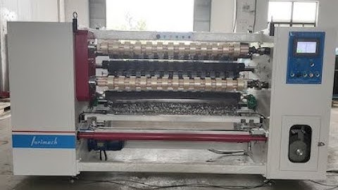 BSP-S BOPP Packing Tape  Slitter Rewinder Machine with Auto Tabbing, Low-Noise Roller