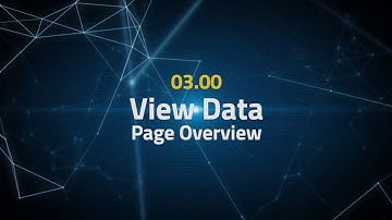 Tactical Arbitrage Instructions 03.00 - View Data - Page Overview