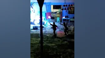 Fr. Mario Tambic during the concert at Bokod ICS basketball court